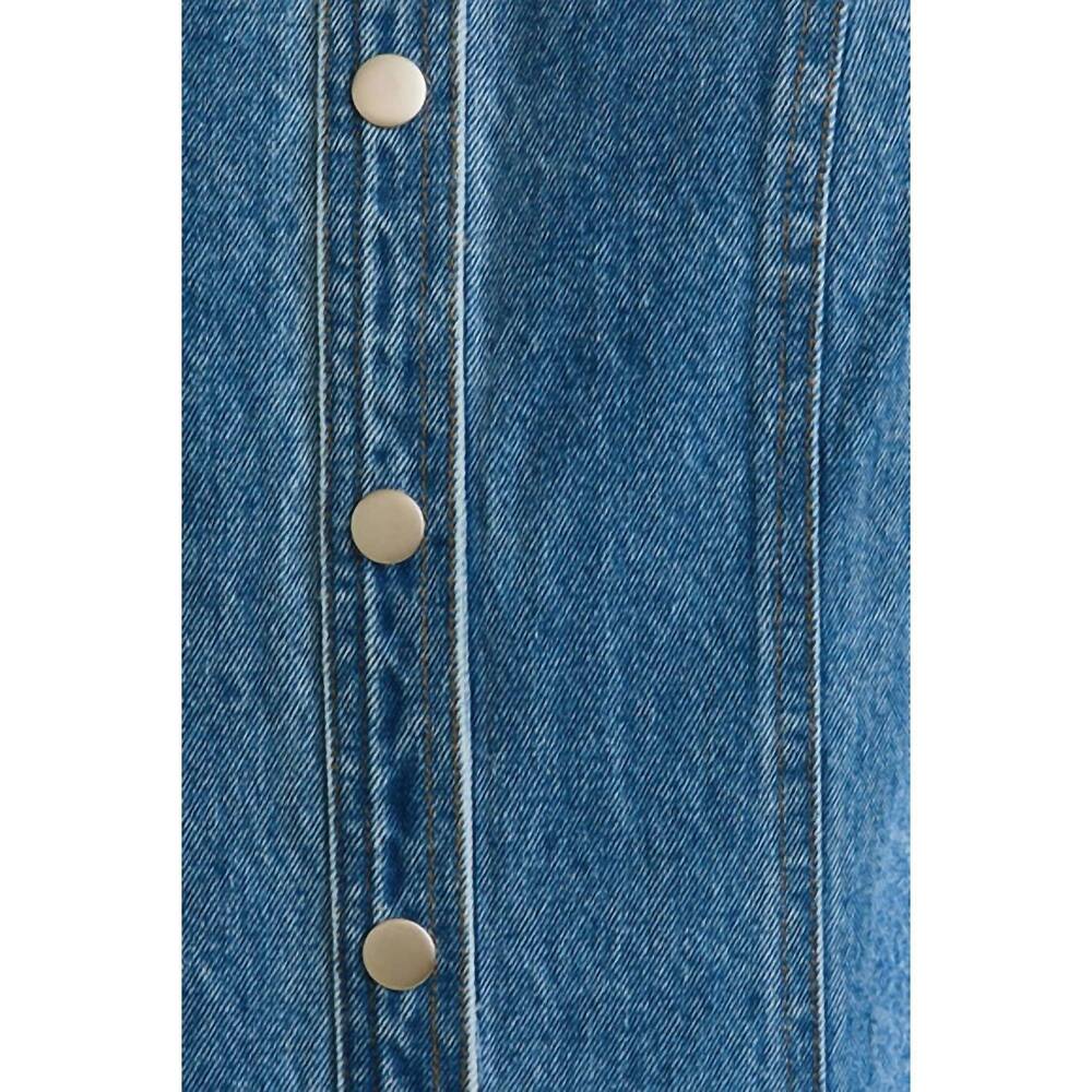 NEW LE LIS clare mini dress in denim blue - Picture 6 of 6